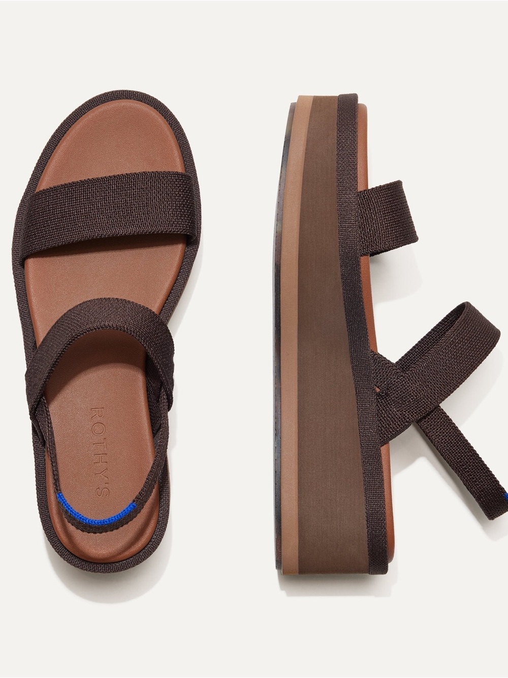 Rothy's Women's The Lightweight Wedge Sandals Cardamom NEW various sizes